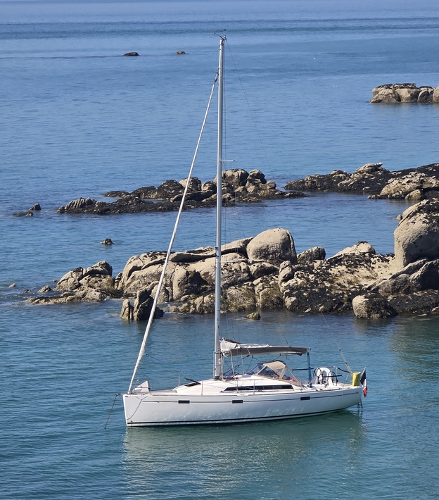 Bateau au mouillage